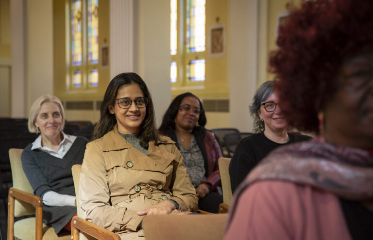 Students in the Chapel