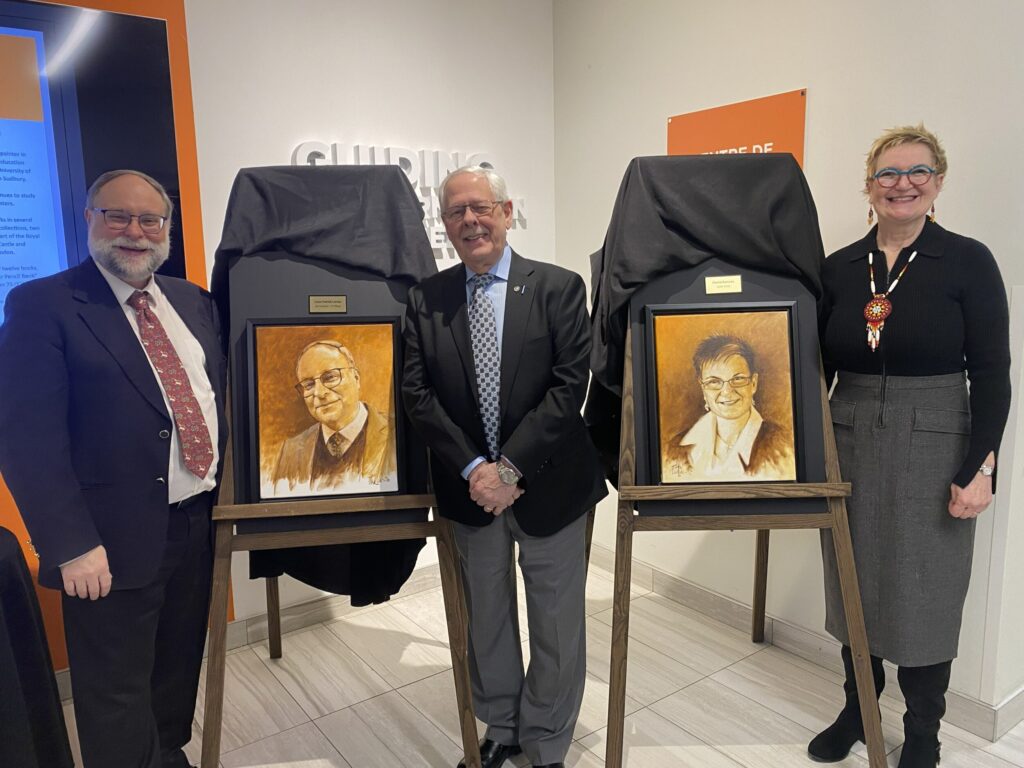 Le recteur, l'ancienne rectrice et l'artiste