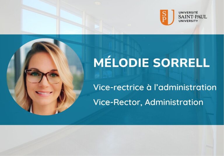 Mélodie Sorrell, vice-rectrice à l'administration / Vice-Rector, Administration