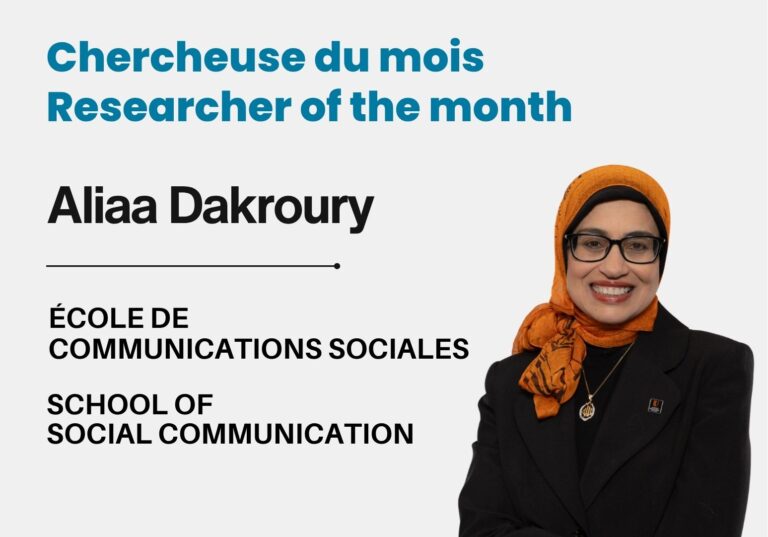 Aliaa Dakroury, Full Professor, School of Social Communication