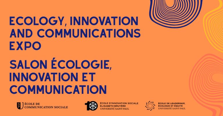 Ecology, Innovation and Communications Expo / Salon écologie, innovation et communication